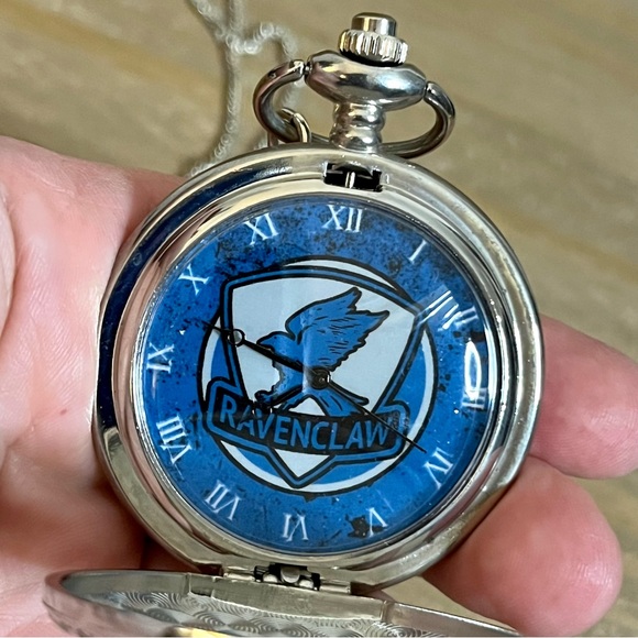 Lot of 3 Harry Potter Ravenclaw House Merch Necktie Pocket Watch Bookmark NWOT - Picture 9 of 16